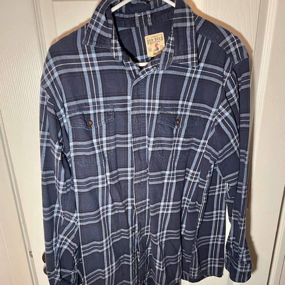Redhead Mens flannel, size L tall